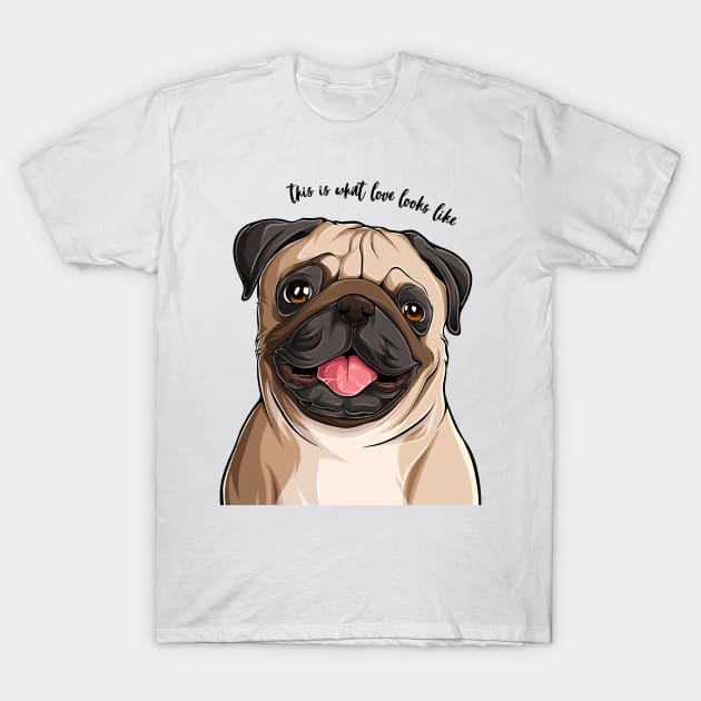 Pug Pug Owner Pug Dad Pug Mom Custom T-Shirt by OnlyWithMeaning